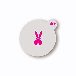 Estêncil Coelho de Costas 2