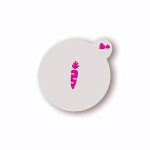 Estêncil Cenoura simples