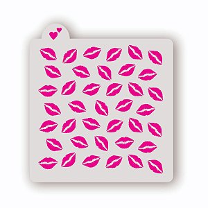 Estêncil Fundo Boca