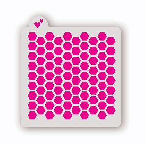 Estêncil Fundo Colméia