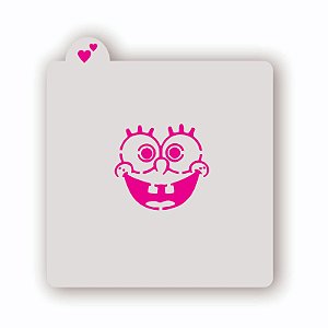 Estêncil Rosto Bob Esponja