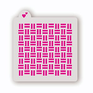 Estêncil Fundo Trançado