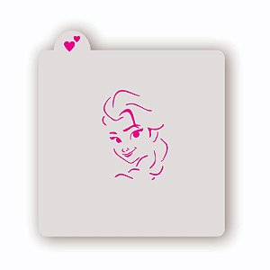 Estêncil Elsa Frozen