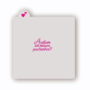 Estêncil Aceitam Ser Nossos Padrinhos