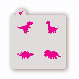 Estêncil Dinossauros