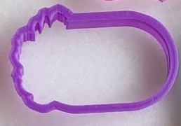 Cortador de bolacha moldura floral 1