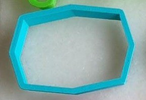 Cortador de bolacha moldura 8 lados