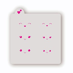 Estêncil Olhos Fofinhos