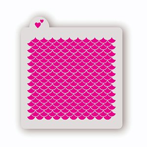 Estêncil Fundo Escamas 2.0