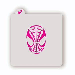 Estêncil Máscara Homem Aranha