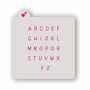 Estêncil Alfabeto Simples