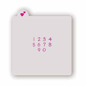 Estêncil Numeros Simples