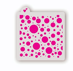 Estêncil Fundo Circulos