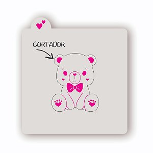 Estêncil + Cortador Ursinho