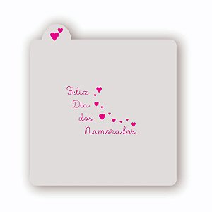 Estêncil Feliz Dia dos Namorados A