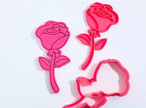 Cortador de bolacha rosa