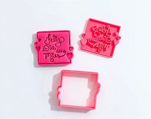 Cortador e carimo Feliz Dia das Mães