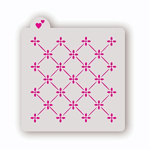 Estêncil Fundo florzinhas A