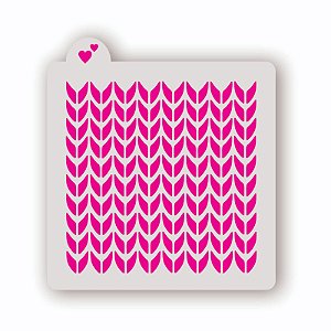 Estêncil Fundo Textura Sueter Médio