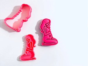 Cortador e carimbo Mãe Grávida