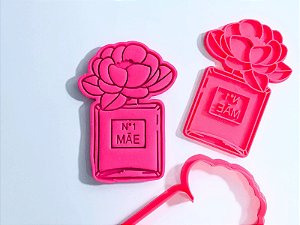 Cortador e carimbo Vidro de perfume Mãe n 1