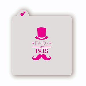 Estêncil Feliz Dia dos Pais com Cartola