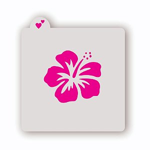 Estêncil Flor Hibisco
