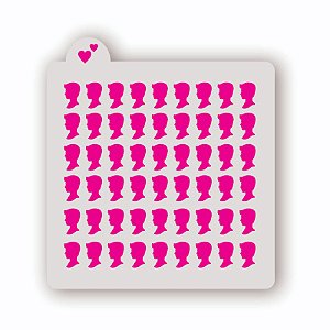 Estêncil Fundo Ken Alinhado