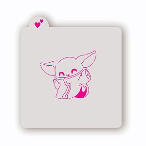 Estêncil Bebê Yoda