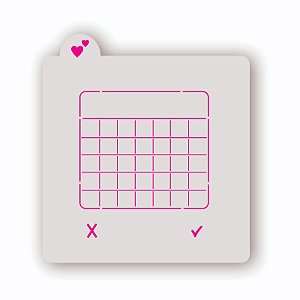 Estêncil Calendario