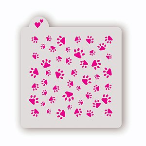 Estêncil Fundo Patinhas