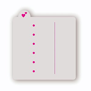 Estêncil Fundo Linhas de Caderno