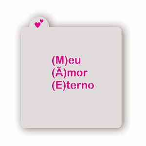 Estêncil Mãe Meu Amor Eterno