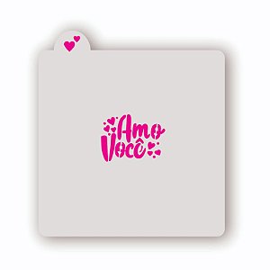 Estêncil Amo Você