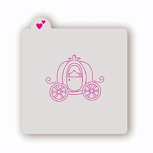 Estêncil Carruagem Cinderela