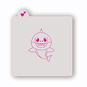 Estêncil Baby Shark