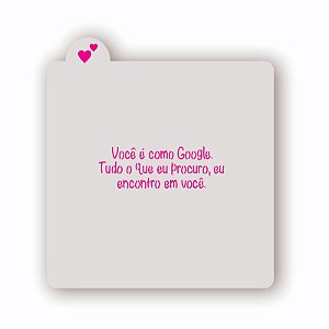Estêncil Você é como Google