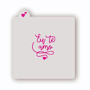 Estêncil Eu te amo F