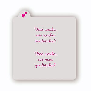 Estêncil Convite Padrinho e Madrinha