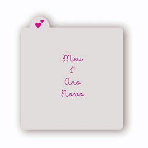 Estêncil Meu primeiro ano novo