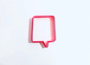 cortador de Biscoito Balão de Fala quadrado