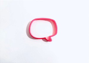 Cortador de Bscoito Balão de Fala Redondo