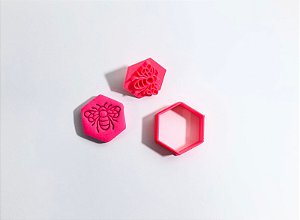 Cortador de Bisocito Abelha no favo