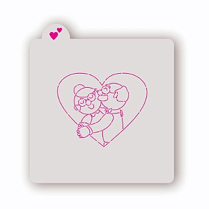 Estêncil Vovó e Vovô