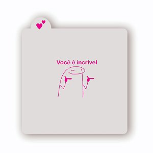 Estêncil Flork Você é incrível