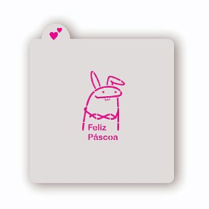 Estêncil Flork Feliz Páscoa