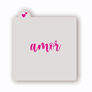 Estêncil Amor 1
