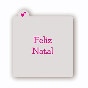 Estêncil Feliz Natal 1
