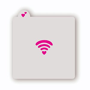 Estêncil Wifi Love