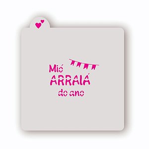 Estêncil Mió Arraiá do Ano